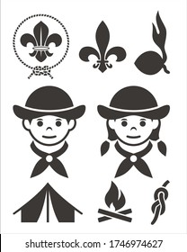 A Collection Of Scout Icons.