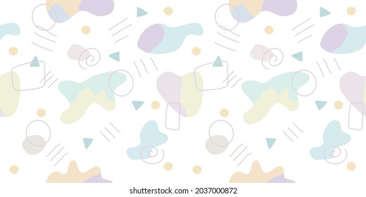(colección) lindo patrón sin fisuras Diseño geométrico en tonos pastel y vintage para patrones, camisetas, tazas, tarjetas, papel pintado, fondos, patrones de almohadas, patrones de tela, fondo y más.