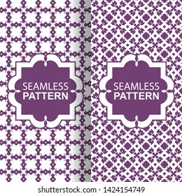 Collection of seamless geometric minimalistic patterns.