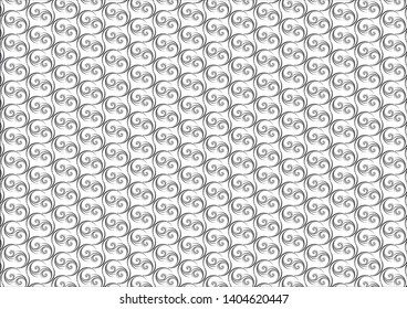 Collection of seamless geometric patterns, wallpaper, black