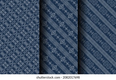 Collection of seamless ornamental ethnic patterns