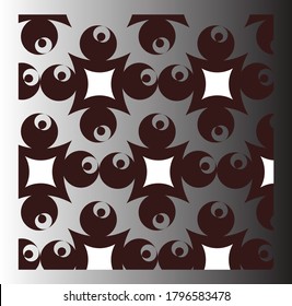 Collection of seamless ornamental vector patterns. Grid geometric oriental design. 