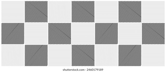 Colección de patrones y ejemplos de Vector ornamental sin costuras. Fondo oriental geométrico blanco y gris. Vector