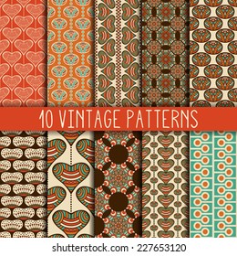 Collection seamless pattern. You can use a texture for printing on fabric, scrapbooking, or anything you choose