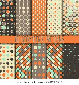 Collection seamless pattern. You can use a texture for printing on fabric, scrapbooking, or anything you choose