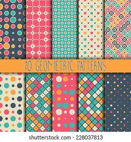 Collection seamless pattern. You can use a texture for printing on fabric, scrapbooking, or anything you choose