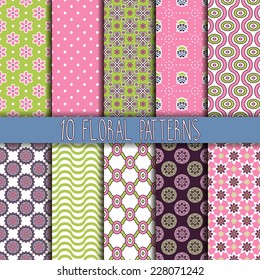 Collection seamless pattern. You can use a texture for printing on fabric, scrapbooking, or anything you choose