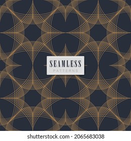 Collection of seamless patterns.
Luxurious style. Golden and Black colour. Vector illustation
