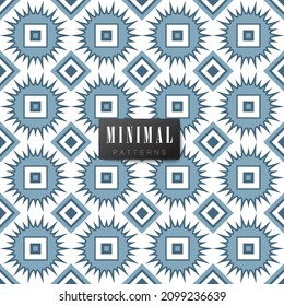Collection of seamless patterns.
Minimalistic style. Blue and white colour. Vector illustation