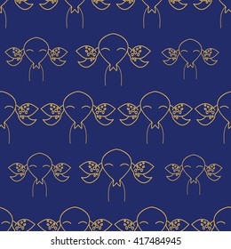 Collection of seamless patterns. Signs of the zodiac.Cancer. Isolated outline vector EPS10.Astrology.