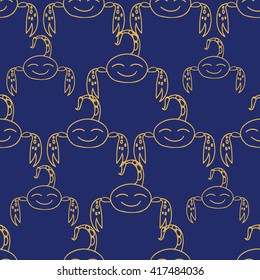 Collection of seamless patterns. Signs of the zodiac.Scorpio. Isolated outline vector EPS10.Astrology.