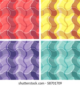 Collection of seamless plaid patterns