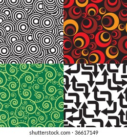 collection of seamless vector background