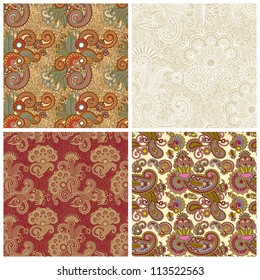 collection of seamless wallpaper, vector background