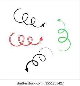 Collection, set of arrows. Design element, illustration. Vector illustration