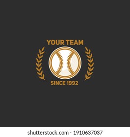 Collection of set of baseball logo vector graphic illustrations. Retro Logo, Vintage Logo Design Template Inspiration