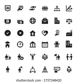 Collection Set of  Business Icons Work Group Team Vector , Meeting , Teamwork ,  People