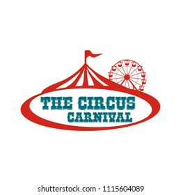 Circus Frame Advertising Poster Template Tent Stock Vector (Royalty ...