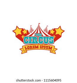 Collection Set Circus Design Logo Emblems Stock Vector (Royalty Free ...