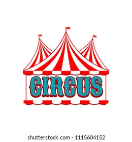 Collection set of circus design logo emblems template. Elements for label on the circus theme. Greatest show vector illustration