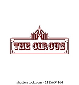 Collection set of circus design logo emblems template. Elements for label on the circus theme. Greatest show vector illustration