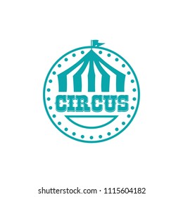 Collection set of circus design logo emblems template. Elements for label on the circus theme. Greatest show vector illustration