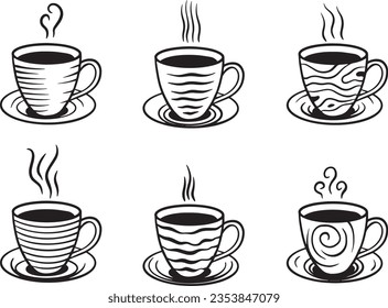 Conjunto de colecciones de dibujos de dibujos de dibujos de dibujos de dibujos de dibujos de dibujos de dibujos de cuentagotas de taza de café