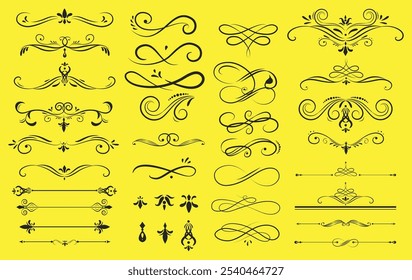Collection set of label ornament vector illustration