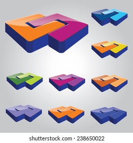 Collection Set of Logos / Icon for  Cooperate Double Theme 