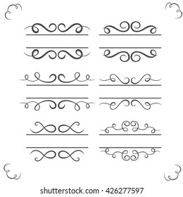 collection set of ornaments frame, invitations wedding cards, congratulation and greeting card, vector illustration, graphic design