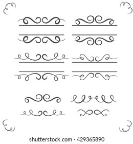 collection set of ornaments frame, invitations wedding cards, congratulation and greeting card, vector illustration, graphic design