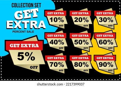 Collection Sets Get Extra Percent of Sales. Split and editable one by one.