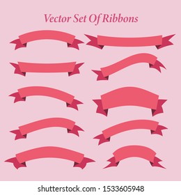 Collection of Several Ribbon Vectors