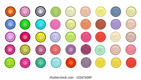 collection of sewing buttons