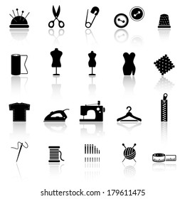 Collection of sewing icons