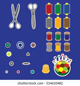 COLLECTION SEWING TOOLS. 