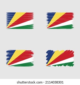 Sammlung der Flaggenbürste der Seychellen