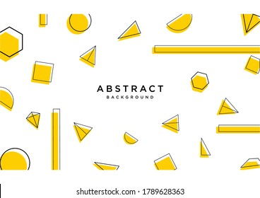 A collection of sharp angular shape shapes, bright and clean colors