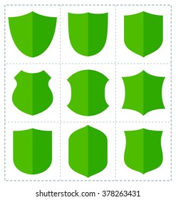 collection of shield icon represent protection and safety