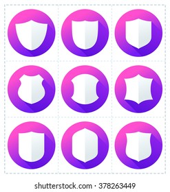 collection of shield icon represent protection and safety