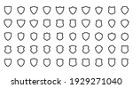 Collection of shield icon vector template isolated. logo design, flat syle  color editable vector illustration on blank background
