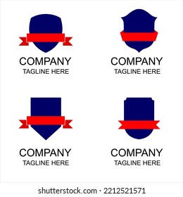 a collection of shield icons with various shapes