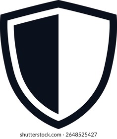 Coleção de silhuetas de escudo vetor