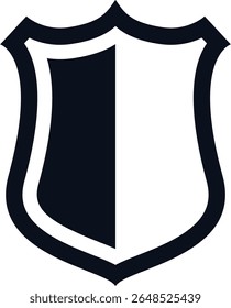 Collection of shield silhouettes vector