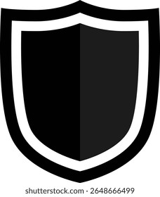 Coleção de silhuetas de escudo vetor