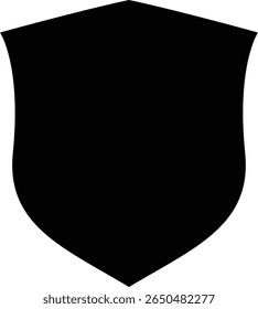Collection of shield silhouettes vector