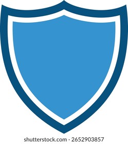 Collection of shield silhouettes vector	