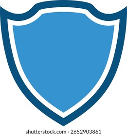 Collection of shield silhouettes vector	
