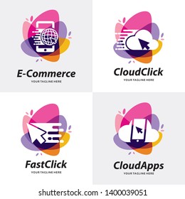 Collection of Shop Apps Logo Design Template