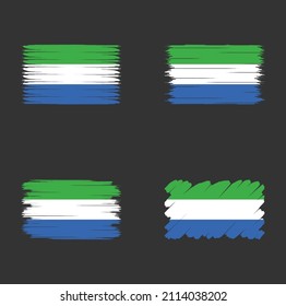 Sammlung der Flagge Sierra Leones